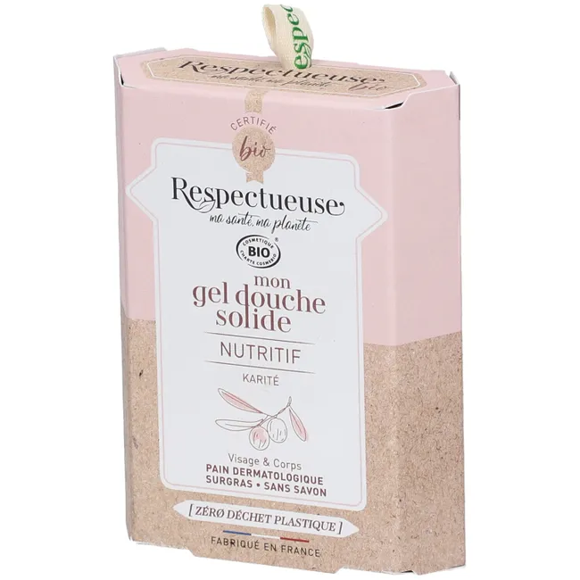[724Ph240010347] Mon Gel Douche Solide Nutritif Bio Respectueuse 