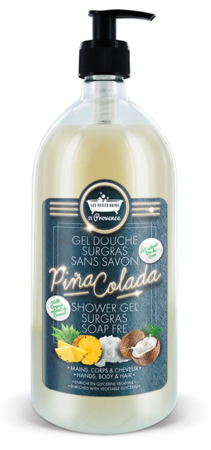 [724Ph240010795] Gel Douche Cocktail Pina Colada Les Petits Bains de Provence