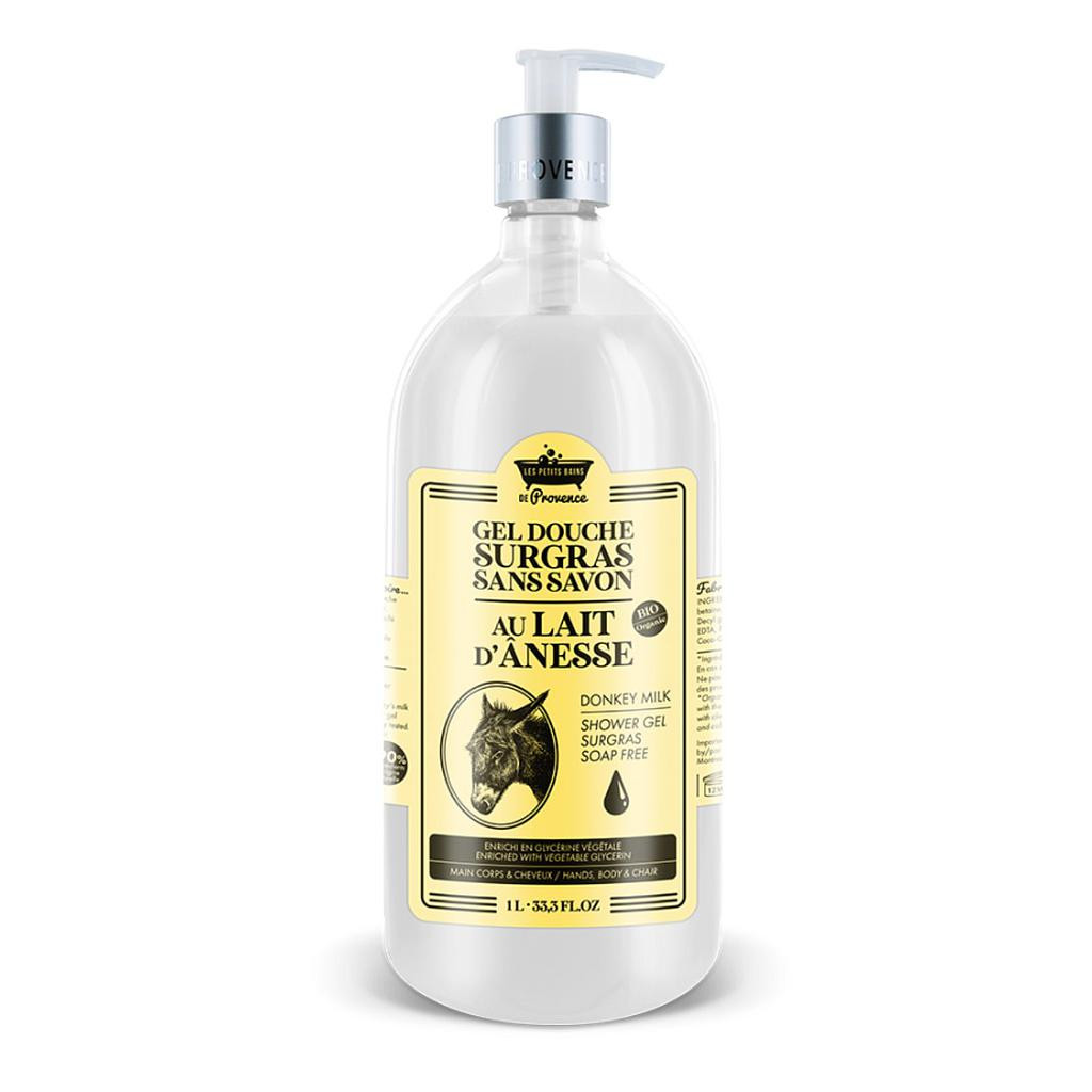 [724Ph240010860] Gel Douche au Lait d'Anesse Les Petits Bains de Provence