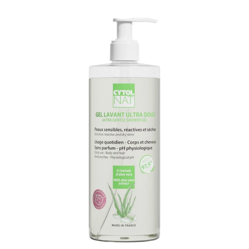 [724Ph240010893] Gel Lavant Ultra Doux Visage Corps Cheveux 500 ml Cytolnat 