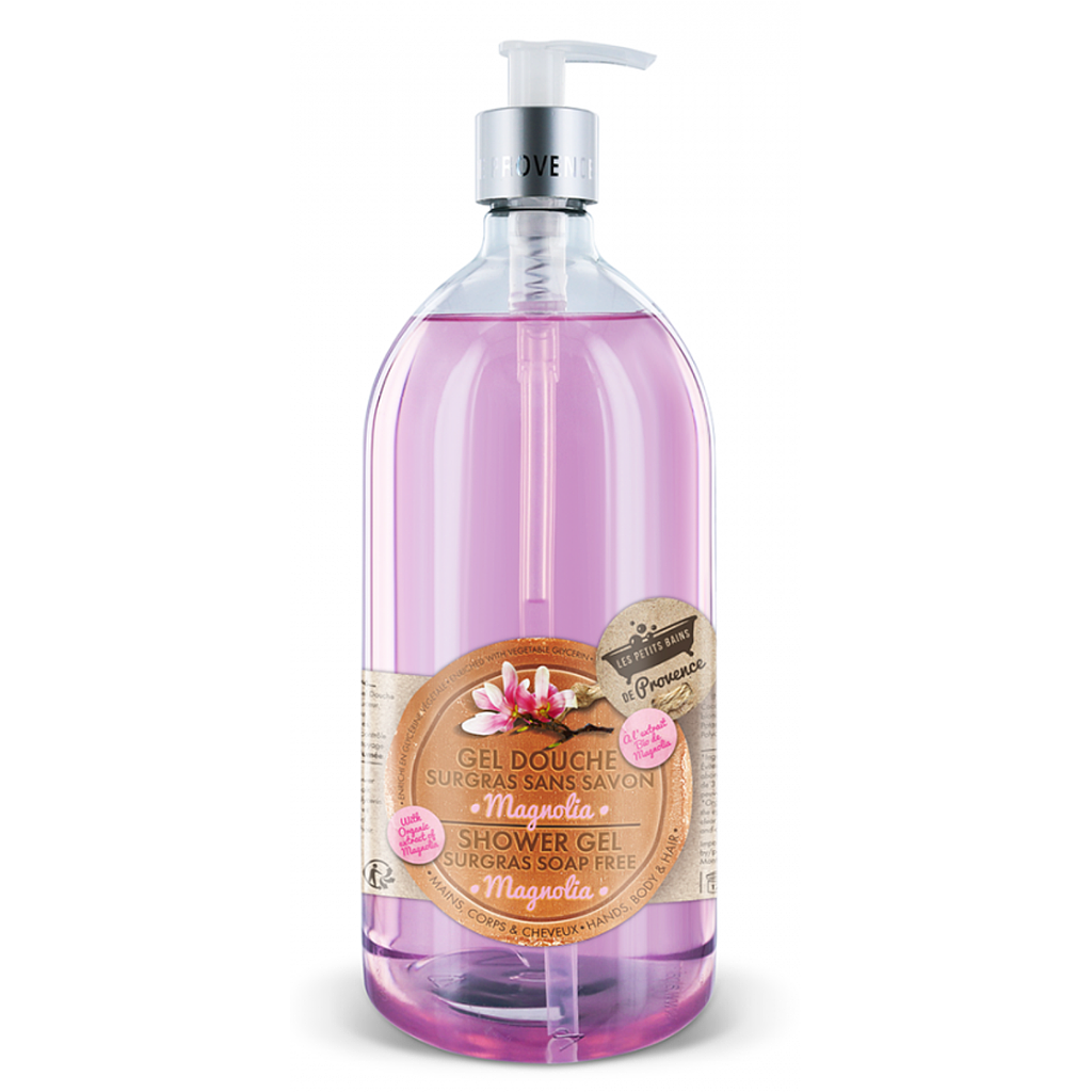 Gel douche 1L Magnolia Les Petits Bains de Provence