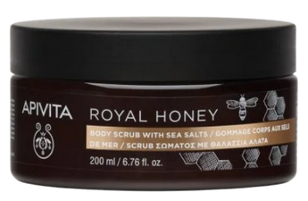 [724Ph240011403] Gommage Corps aux Sels Marins Royal Honey Apivita