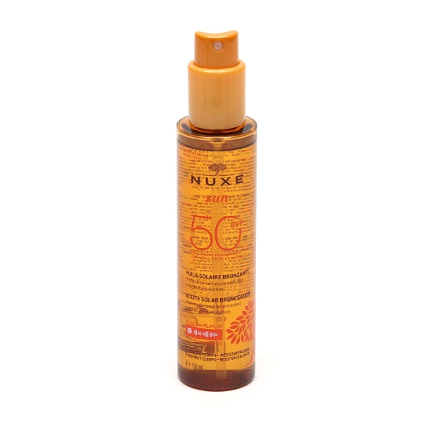 [724Ph240012459] Sun Huile solaire bronzante SPF 50 Nuxe 