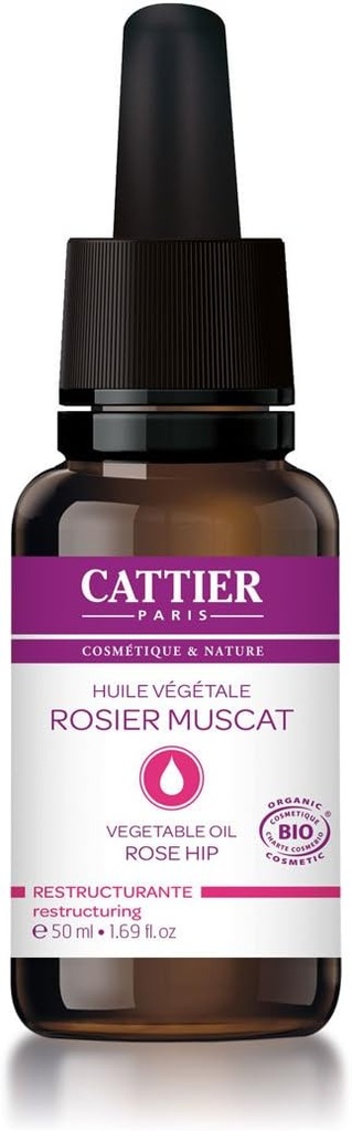 [724Ph240012492] Huile Végétale Rosier Muscat 50 ml Cattier