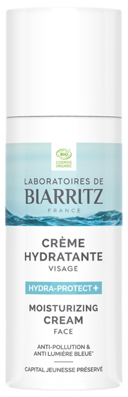 HYDRA-PROTECT + Crème Hydratante Visage Bio 50 ml Laboratoires de Biarritz 