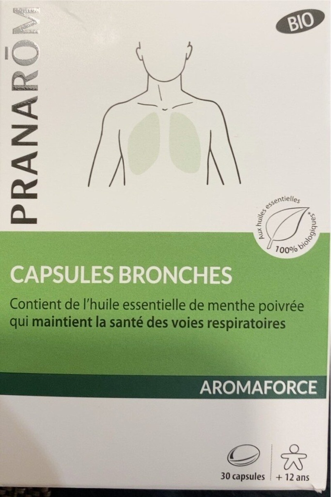 [724Ph240001399] Aromaforce Capsules Bronches Bio 30 Capsules Pranarôm 