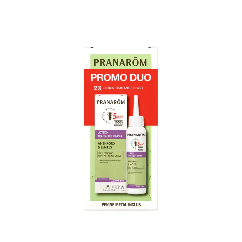 [724Ph240001404] Aromapoux Duo Lotion Traitante Flash 2x100ml Pranarôm