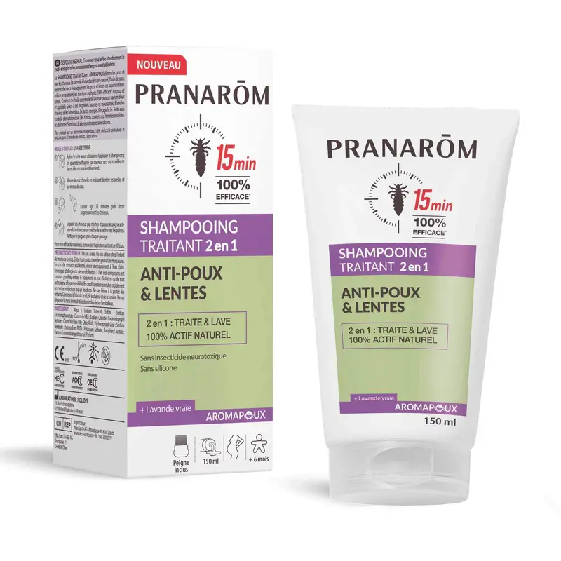[724Ph240001406] Aromapoux Shampooing Traitant 150ml Pranarôm