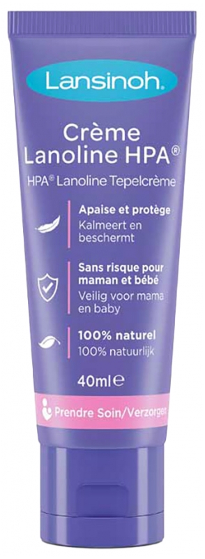 [724Ph240015100] Lansinoh Crème Lanoline HPA Pour Mamelons 40 ml