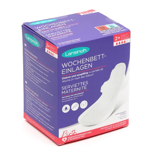 [724Ph240015131] Lansinoh serviettes maternité 2 semaines et plus
