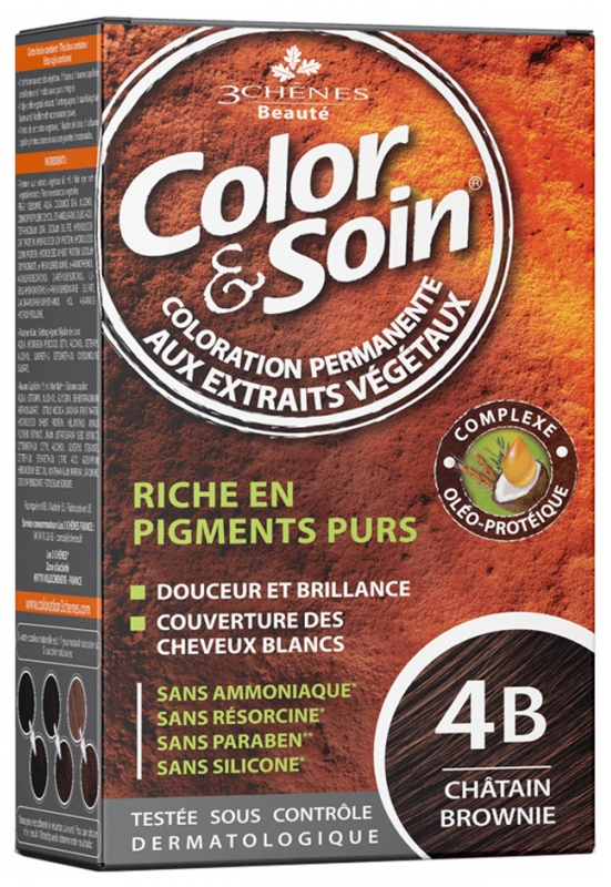 Color & Soin Châtain brownie 4B Les 3 Chênes 