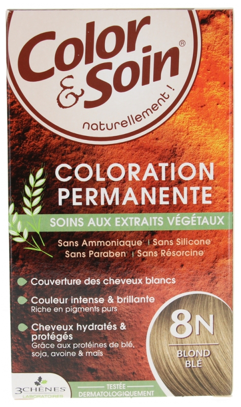 [724Ph240015583] Color & Soin Coloration Femme 8N Les 3 Chênes 
