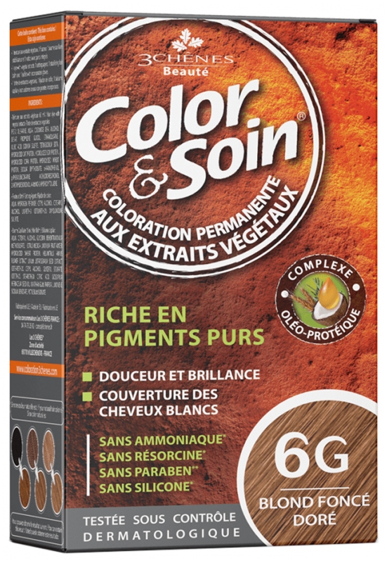 [724Ph240015592] Color & Soin Blond foncé doré 6G Les 3 Chênes