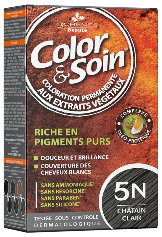 Color & Soin Châtain clair 5N Les 3 Chênes 