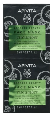 Masque Visage Hydratation Intense au Concombre Express Beauty Apivita