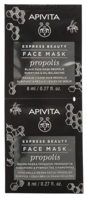 [724Ph240017111] Masque Visage Noir à la Propolis Express Beauty Apivita