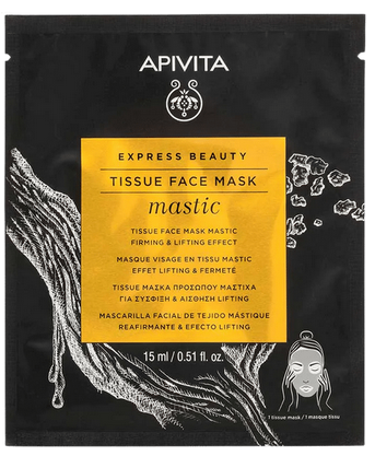 Masque Visage en Tissu Effet Lifting & Fermeté au Mastic Express Beauty Apivita