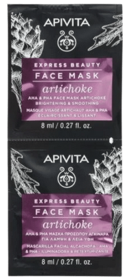Masque Visage Éclaircissant & Lissant à l'Artichaut Express Beauty Apivita