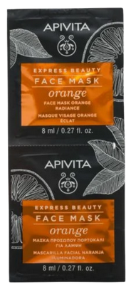 Masque Visage Éclat à l'Orange Express Beauty Apivita