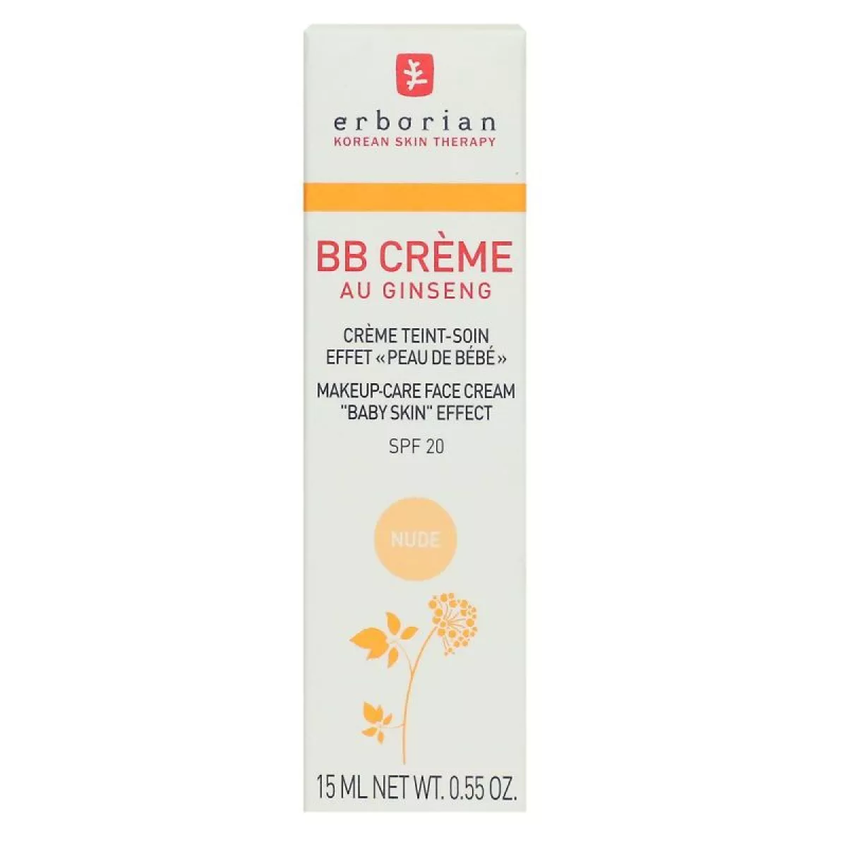 [724Ph240001768] BB Crème au Ginseng 15ml Nude Erborian