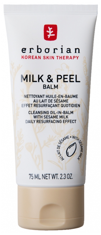 Milk & Peel Nettoyant Huile-en-Baume au Lait de Sésame 75 ml Erborian