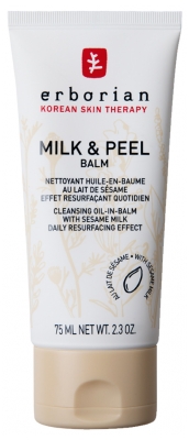 [724Ph240017767] Milk & Peel Nettoyant Huile-en-Baume au Lait de Sésame 75 ml Erborian
