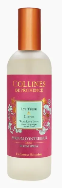 [724Ph240020688] Parfum d'Intérieur Lys Tigré & Lotus 100ml Collines de Provence