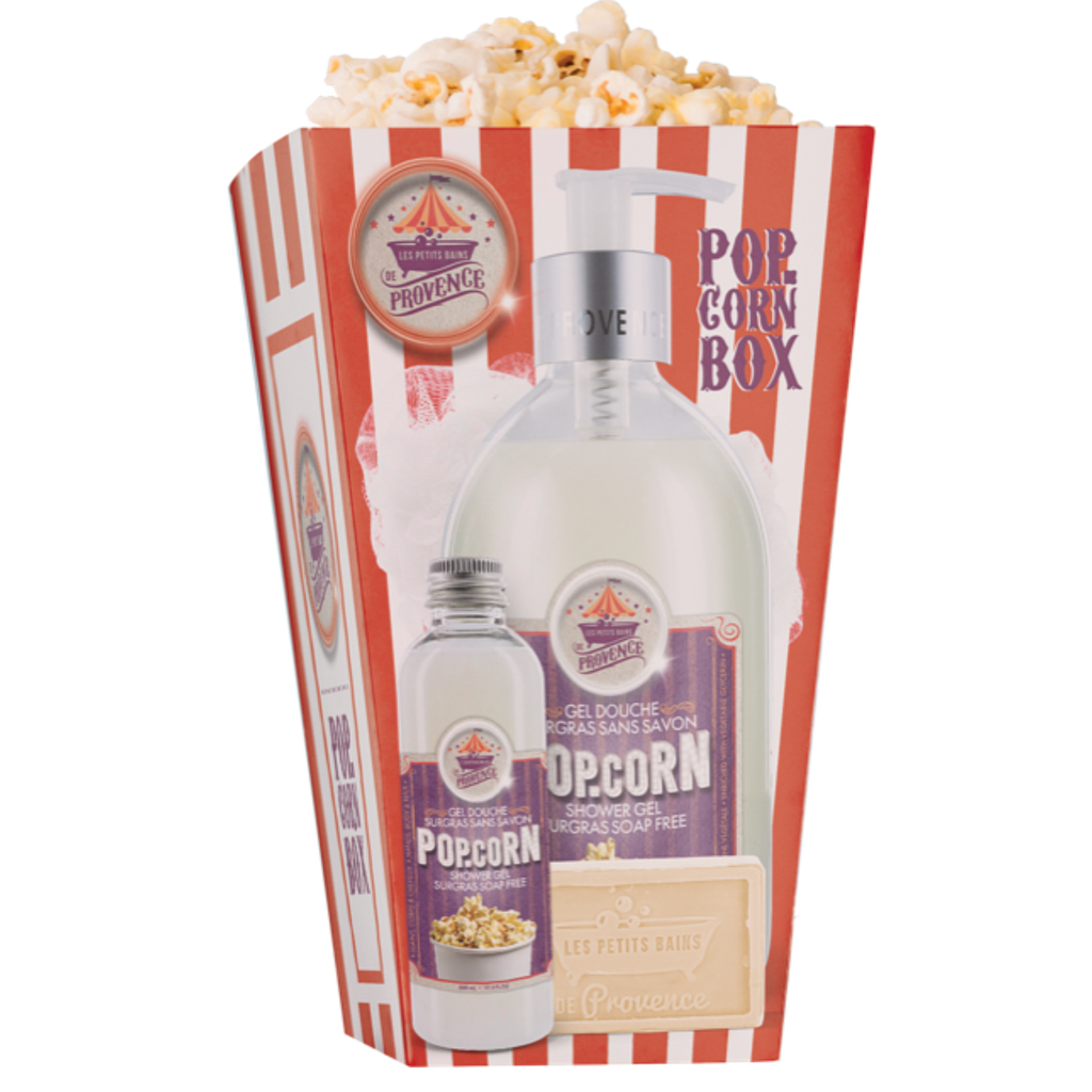 [724Ph240022077] Pop-Corn Box Les Petits Bains de Provence — Emballage abîmé