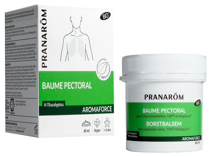 [724Ph240022145] Aromaforce Baume Pectoral 80ml Pranarôm 