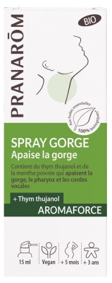 [724Ph240022158] Aromaforce Spray Gorge Apaisant Bio 15ml Pranarôm 