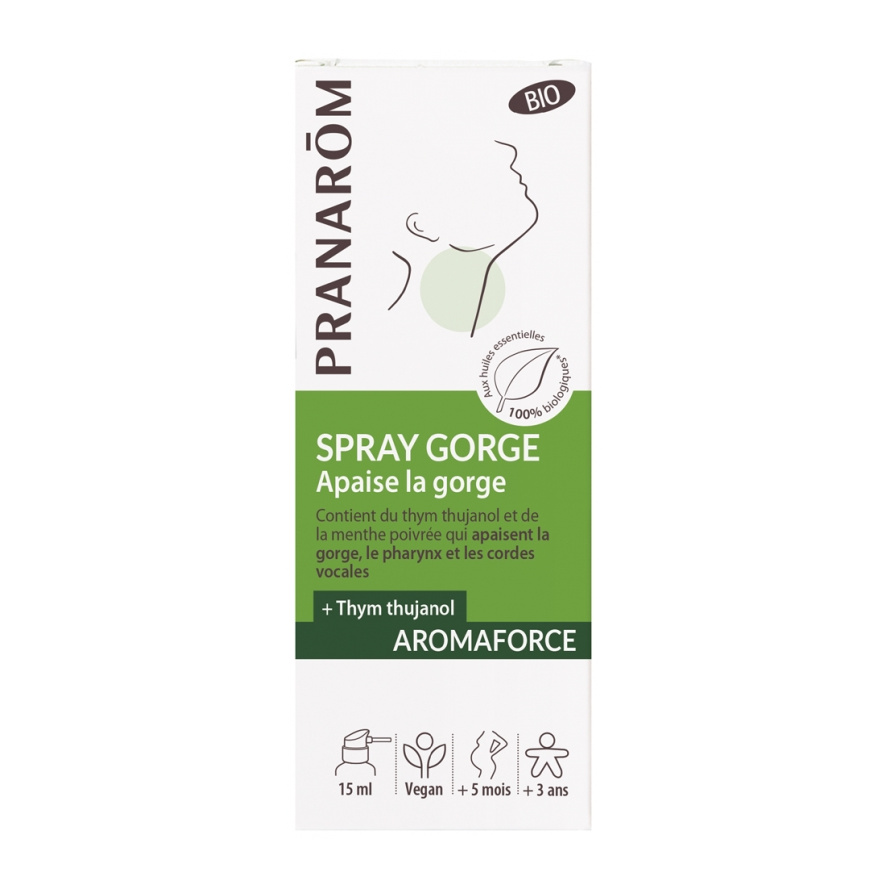 [724Ph240022158] Aromaforce Spray Gorge Apaisant Bio 15ml Pranarôm