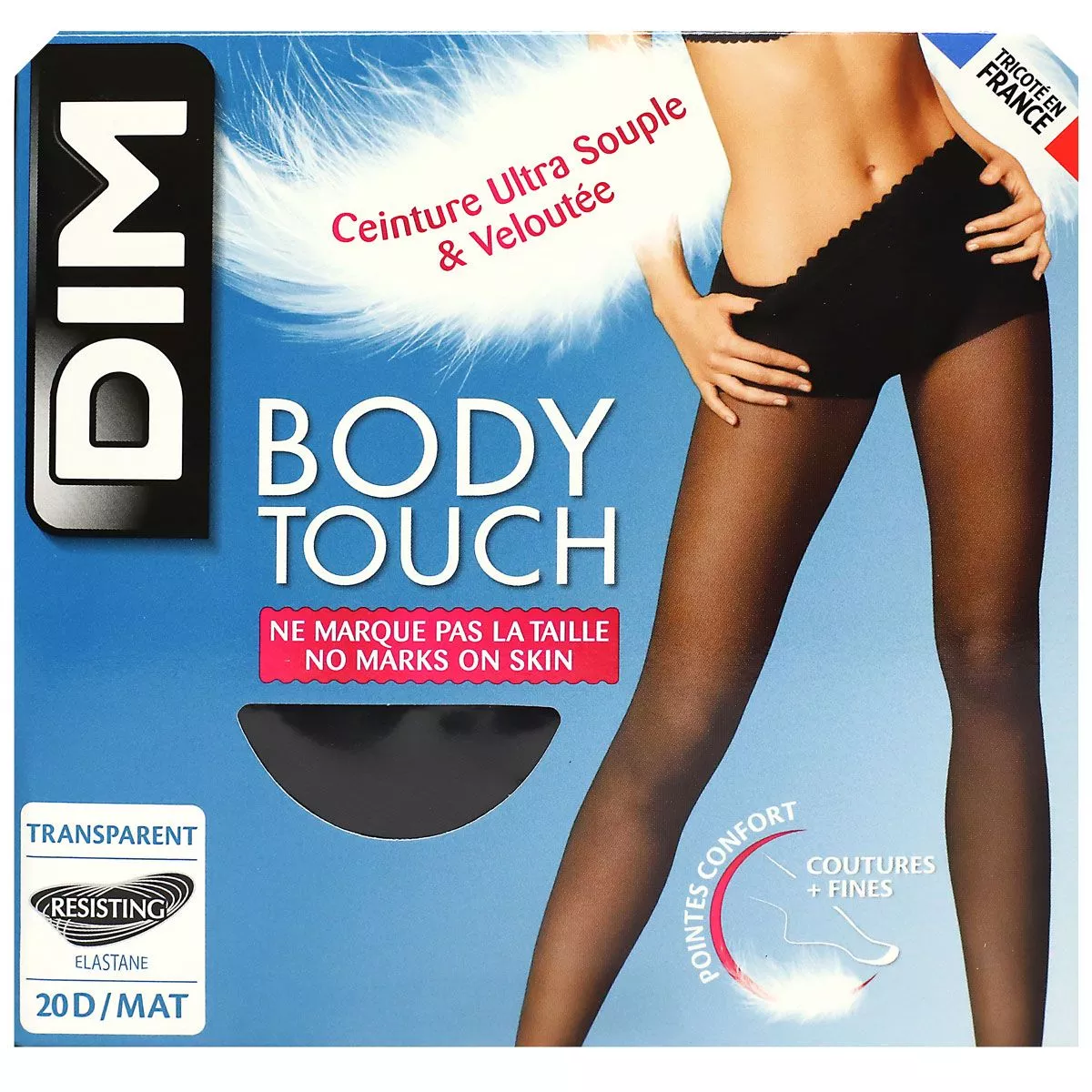 [724Ph240022500] Body Touch collant femme voile noir mat 20D T1 Dim