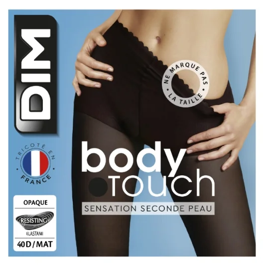 [724Ph240022507] Collant femme opaque noir mât 40D T4 Body touch DIM