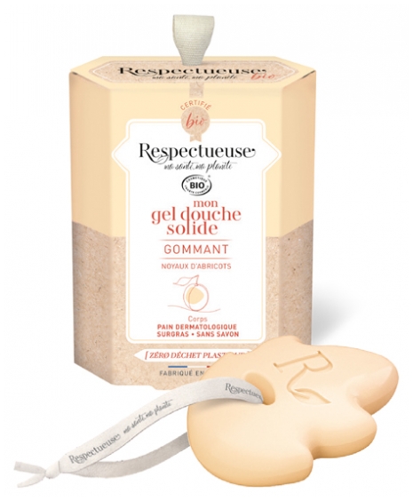 [724Ph240023432] Respectueuse Mon Gel Douche Solide Gommant Bio 75 g