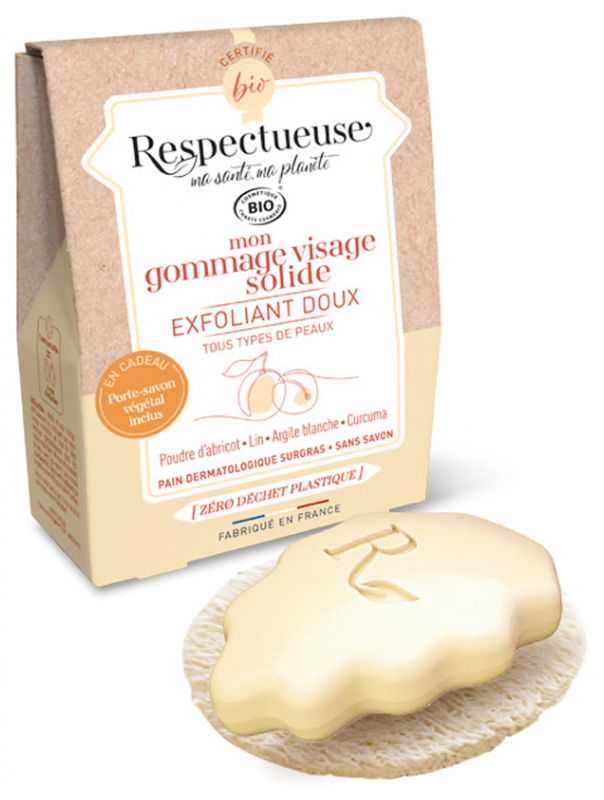 [724Ph240023434] Mon Gommage Visage Solide Exfoliant Doux 35g Respectueuse