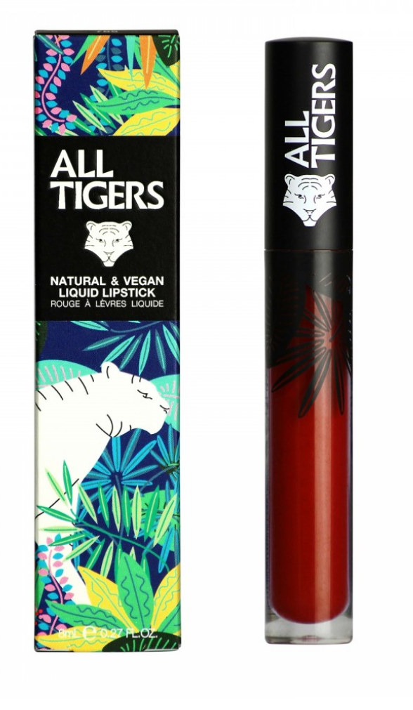 [724Ph240023884] Rouge à Lèvres Liquide Rouge Brun All Tigers