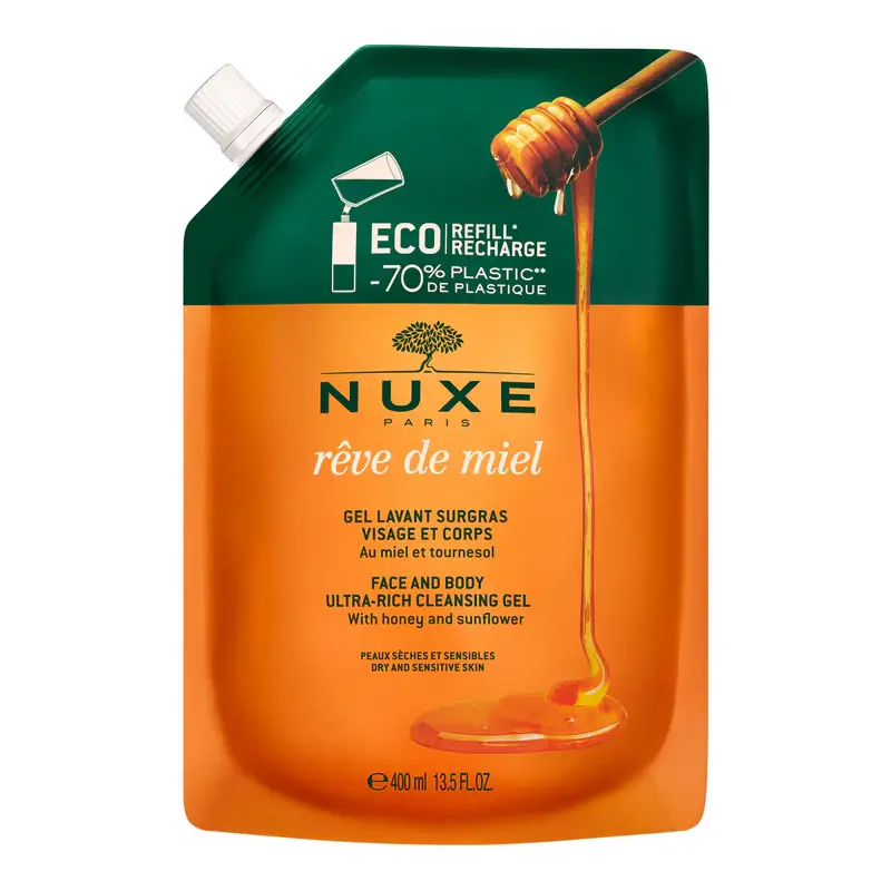 Rêve de Miel Recharge Gel Lavant Surgras 400ml Nuxe