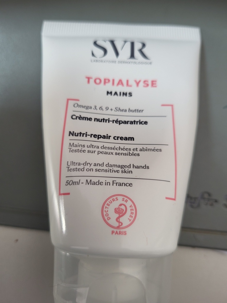 [724Ph240024267] Topialyse Crème Nutri-Réparatrice Mains 50ml SVR