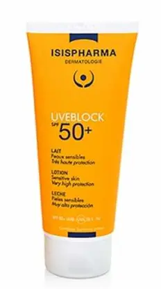 [724Ph240027609] Uveblock spf50+ Lait Peaux Sensibles 100ml Isispharma — Date courte : 02/2027