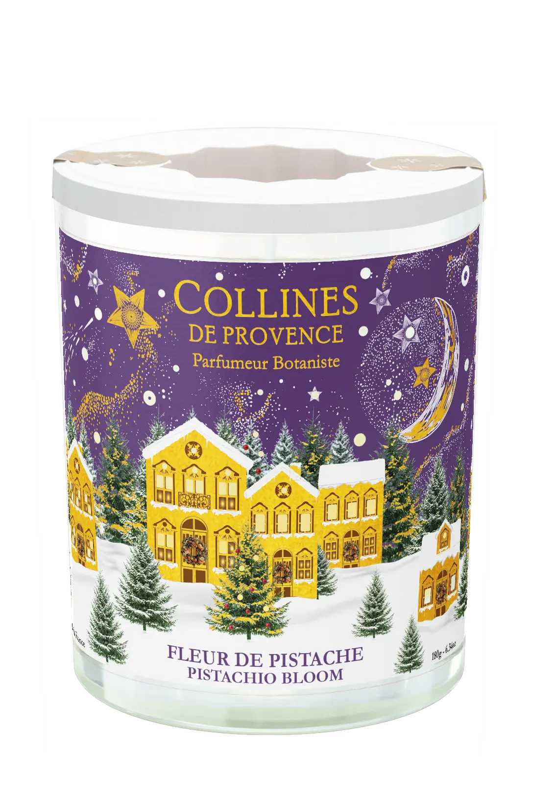 [724Ph240029533] Bougie Parfumée Fleur de Pistache Collines de Provence (180g)