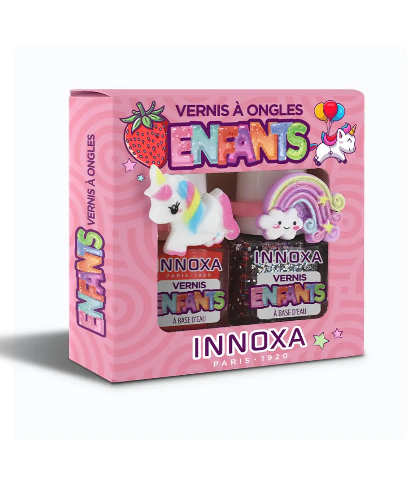[724Ph240029547] Coffret Vernis à Ongles pour Enfants Innoxa (Bleu)