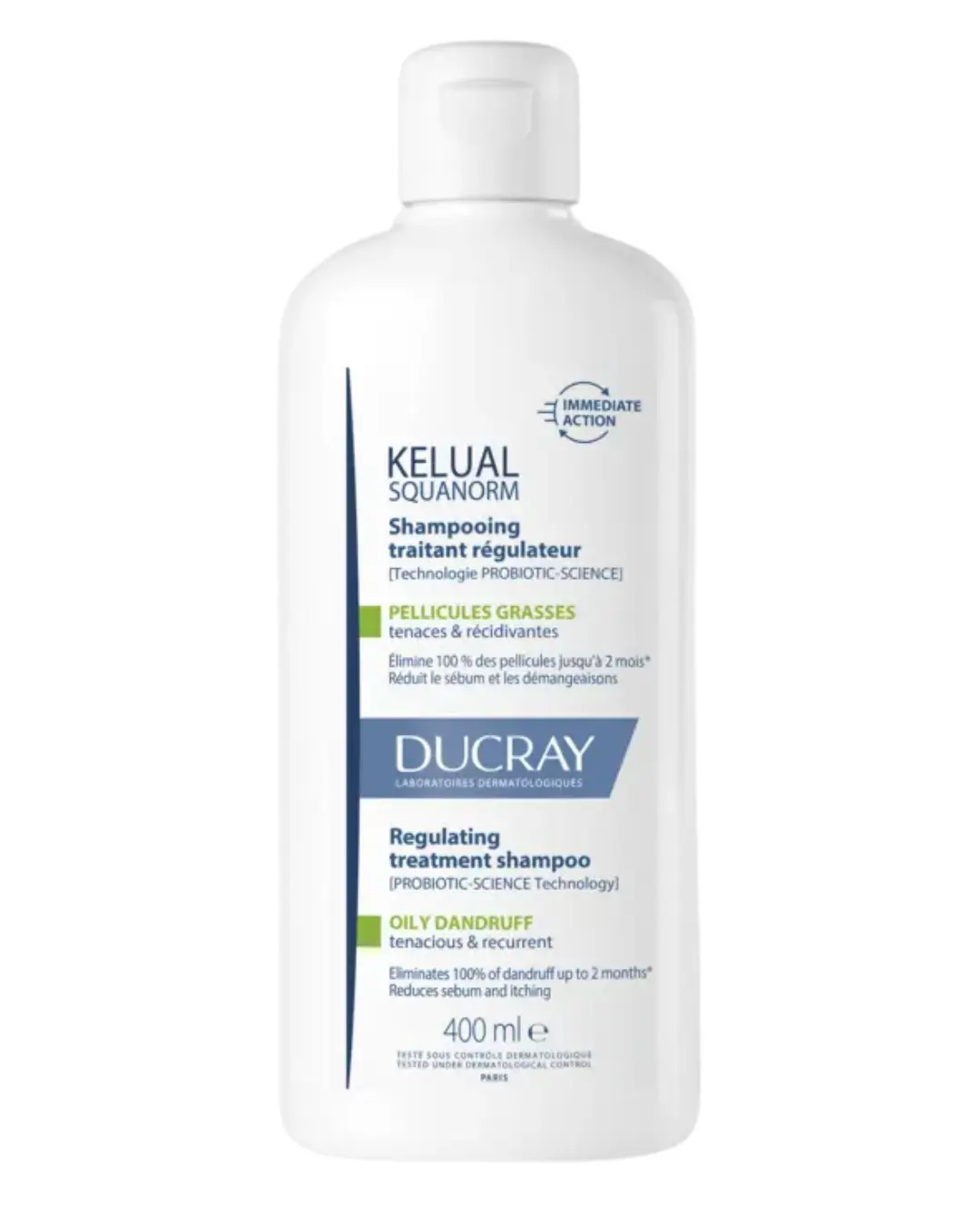 [724Ph240029634] Kelual Squanorm Shampooing Traitant Régulateur Pellicules Grasses Ducray (400ML)