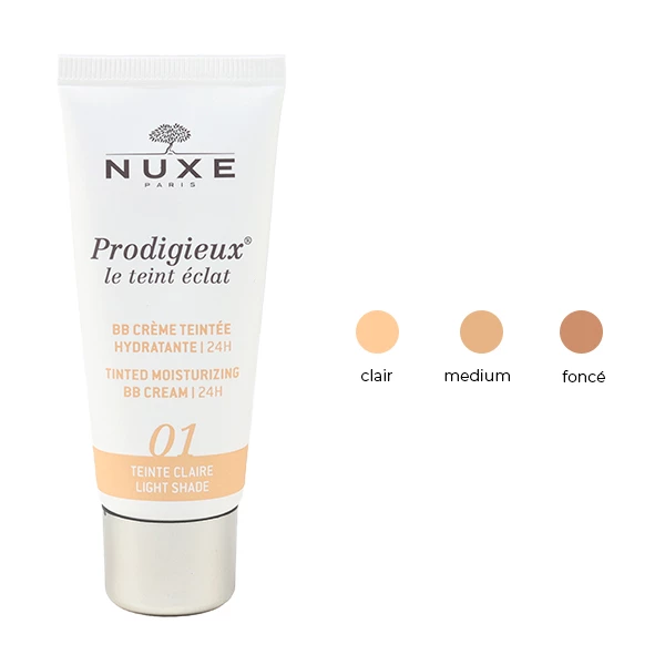 Prodigieux Le teint Éclat BB Crème Teintée Hydratante Nuxe