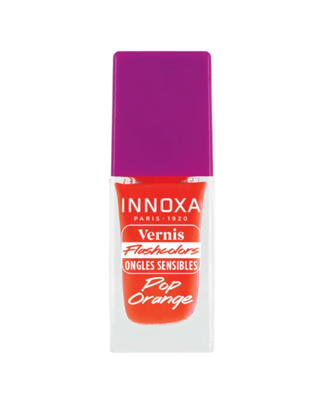 [724Ph240029710] Vernis à Ongles FlashColors 8ml Innoxa (Pop Orange)