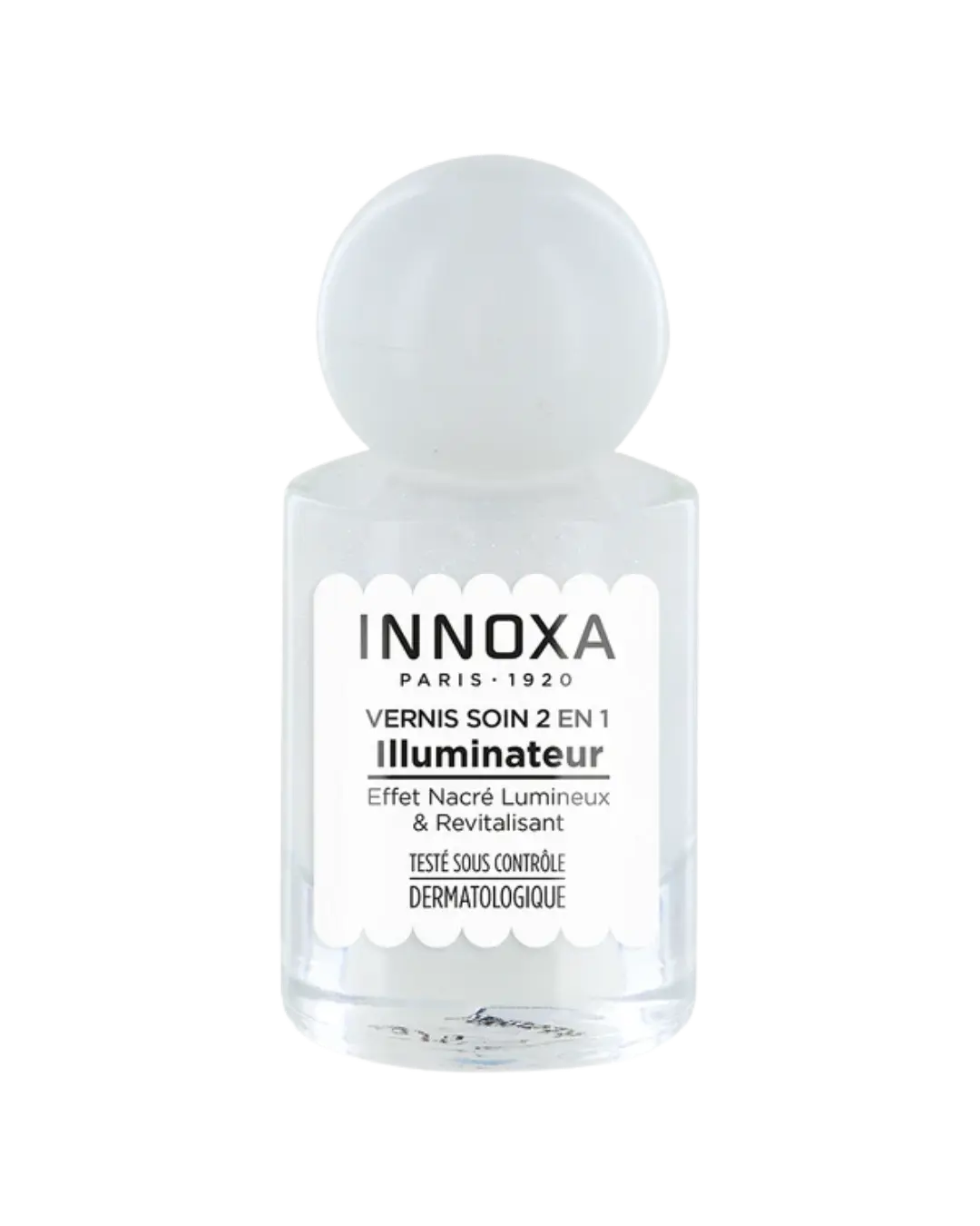 [724Ph240029736] Vernis à Ongles Soin 2en1 Illuminateur 10ml Innoxa (Perle de Givre)