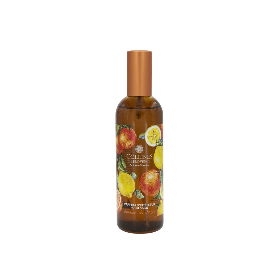 [724Ph240029828] Parfum d'intérieur Agrumes du Verger 100ml Collines de Provence