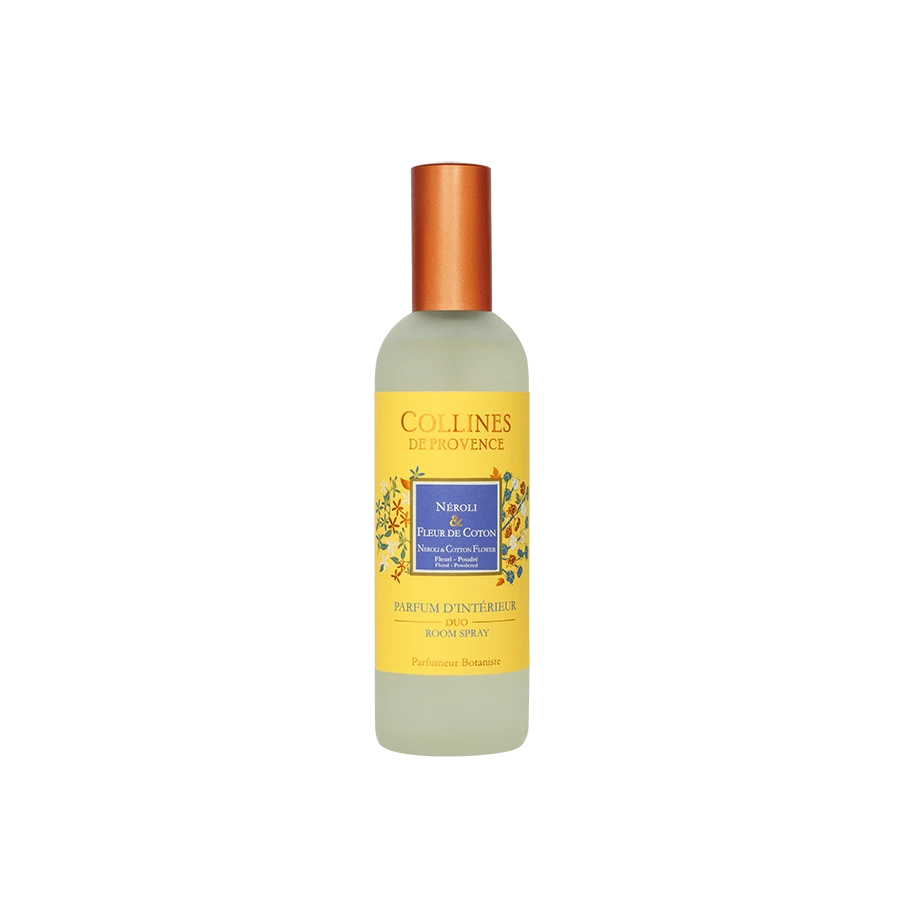 [724Ph240029835] Parfum d'Intérieur Néroli & Fleur de Coton 100ml Collines de Provence