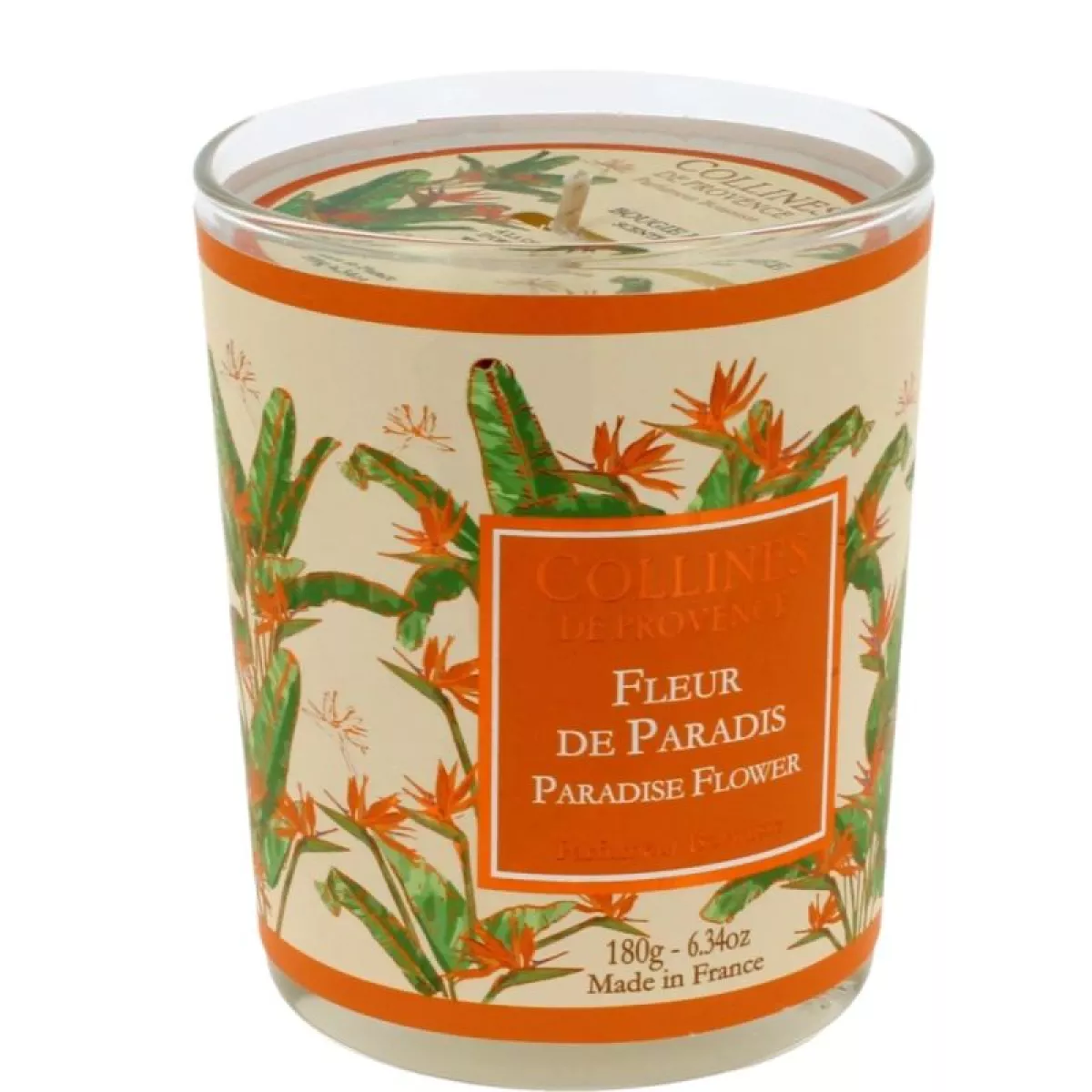 Bougie Fleur de Paradis 180g Collines de Provence