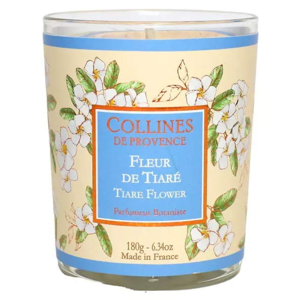 Bougie Fleur de Tiaré 180g Collines de Provence