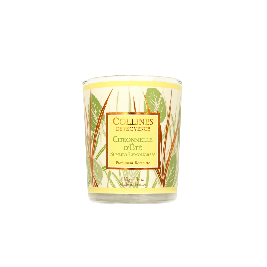 Bougie Citronnelle d'Eté 180g Collines de Provence